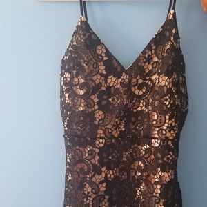 Black lace dress